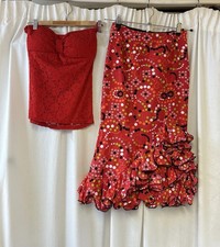 Vintage Spanish Flamenco Red