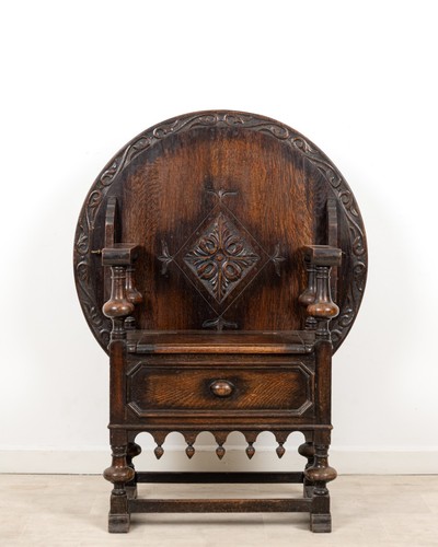 Antique oak monk - oak, monk's
