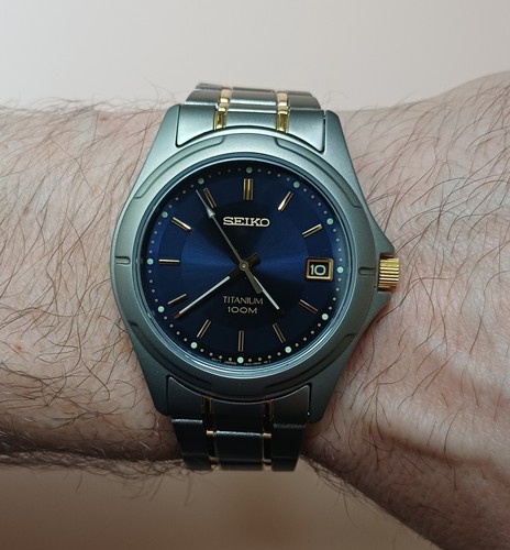 Seiko titanium 2004 7n42 - titanium,