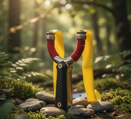 Powerful slingshot hunting - powerful,