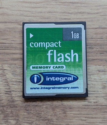 Integral 1gb compact flash - integral, cf