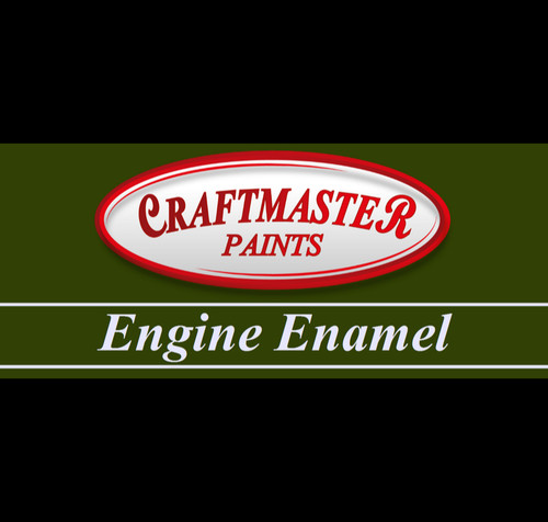 Black stationary engine - black, enamel