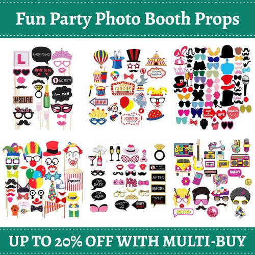 Party photo booth - booth, props