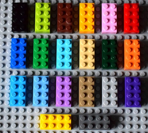 Lego bricks 2x4 - 2x4, 25