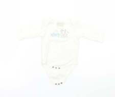 kyle & deena Baby White Polka Dot Cotton Blend Babygrow Size 3-6 Months