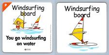 Windsurfing Board - P - Atlas Editions Play & Learn Flash Card