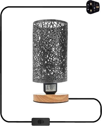 Wooden table lamp - lamp, with