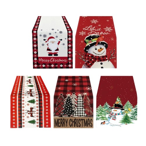 Table cloth christmas santa - table,