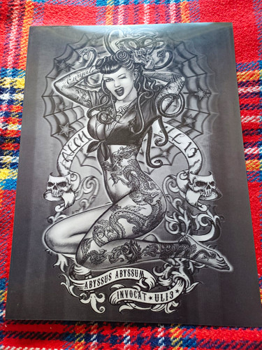 Tattoo flash art print sheet - print,