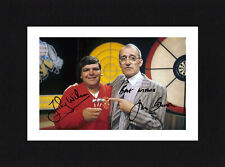 8X6 Mount JOCKY WILSON & JIM BOWEN Signed PHOTO DARTS Ready To Frame BULLSEYE