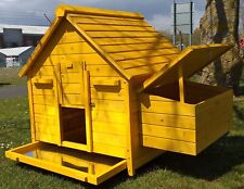 CHICKEN COOP RUN HEN HOUSE POULTRY ARK HOME NEST BOX COUP COOPS HUTCH 4-6 BIRDS 