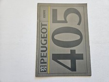 PEUGEOT 405 ESTATE SALES BROCHURE 1991 1992