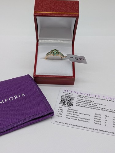 Gemporia 9ct yellow gold blue - yellow,