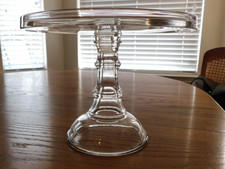 Vintage EAPG Bakery Glass TALL