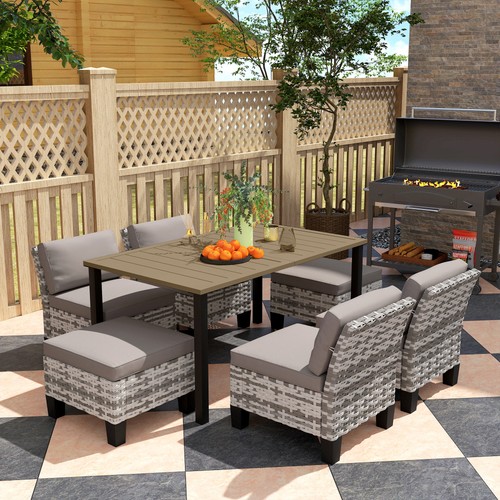 Piece rattan garden dining - rattan,