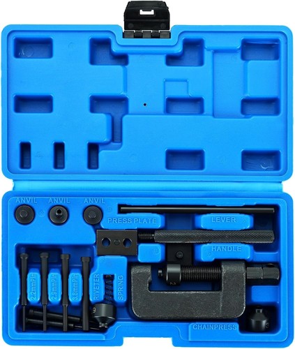 Motorcycle chain rivet - chain, tool