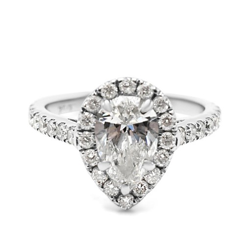 Gia certificated pear - certificated,