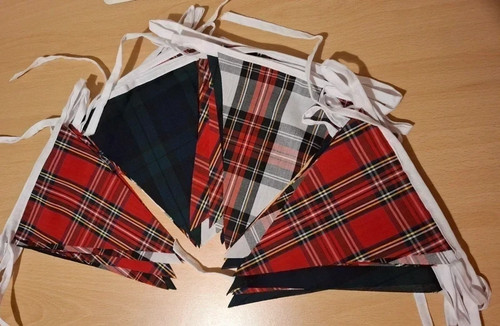 27ft mixed tartan bunting - mixed,