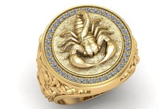 "Men’s Retro Gold Scorpion