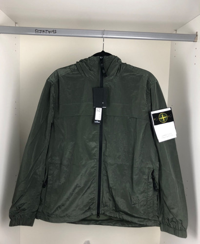 Stone island green crinkle - island,