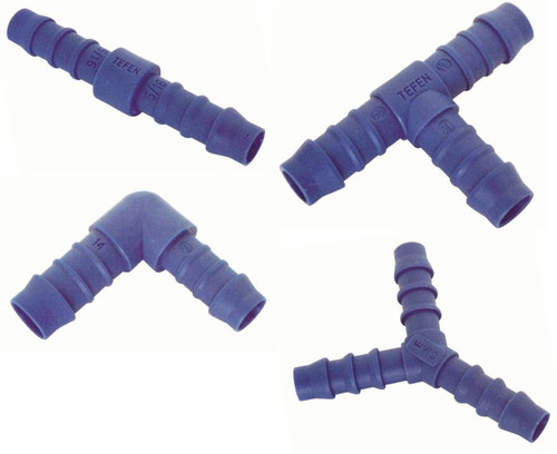 Blue tefen hose joiners - blue,
