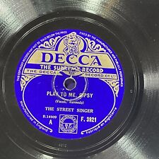 The Street Singer Arthur Tracy, Home on the range + Play to me, Gipsy, 78 RPM