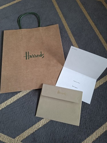 Harrods brown gift bags - brown, bags,