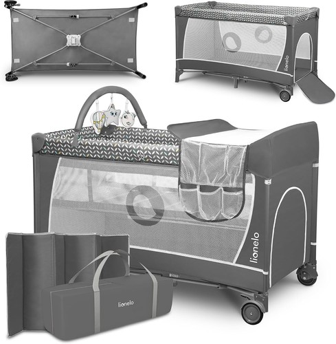 Lionelo flower travel cot and - travel,