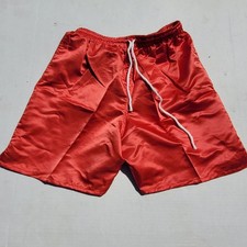 Vtg Poly Satin Soccer Shorts