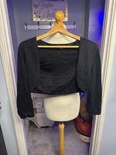 Monsoon Black Lace Cropped