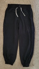 Ladies River Island Black Relaxed Cuffed Combat Trousers Size 10 Regular