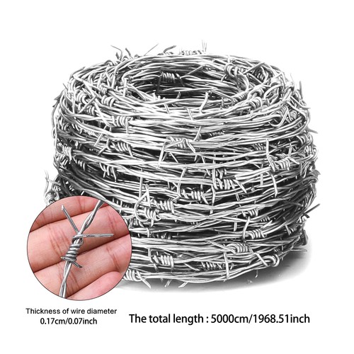 Barbed wire 50m galvanised - barbed,