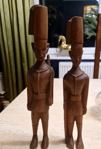 Two kamba askari figure a - askari,