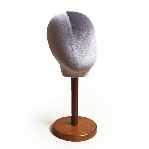 Velvet head form stand - velvet,