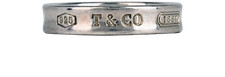 Tiffany & Co Narrow 1837 Ring Sterling Silver J Women