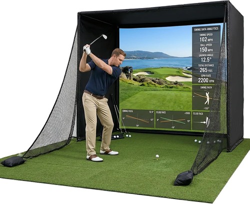 Golf simulator enclosure kit - golf,