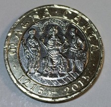 Error Coin Very Rare £2 Magna Carta 2015