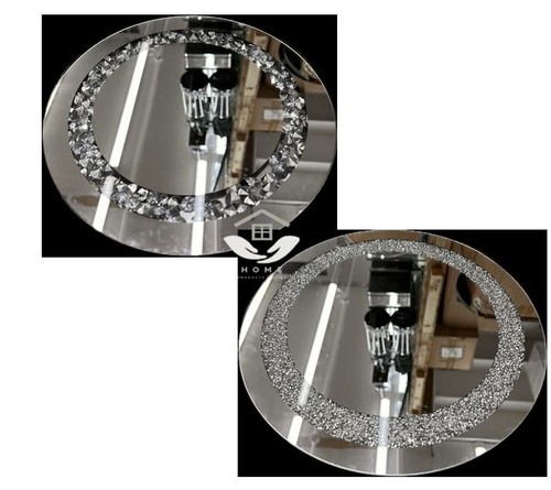 Candle plate crushed jewels - plate,