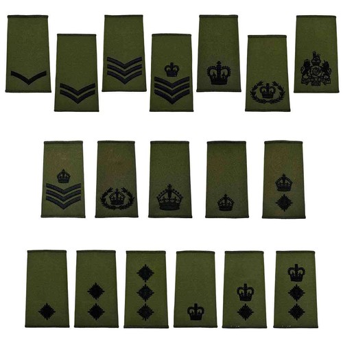 Regimental rank slide olive - slide,