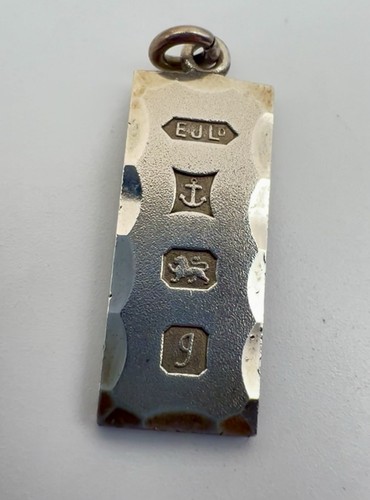 Vintage sterling silver ingot - vintage,