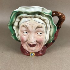 Vintage Large Beswick Ware 371 Old Lady Sairey Gamp Toby Jug