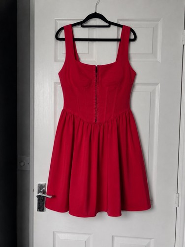 Boohoo red corset detail - boohoo,