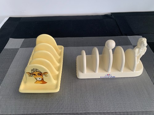 Ceramic toast racks pair - toast,