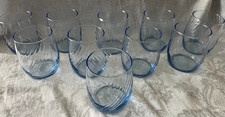 Libbey Misty Blue Optic Swirl