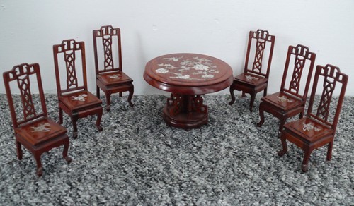 Dolls house miniature rosewood - house,