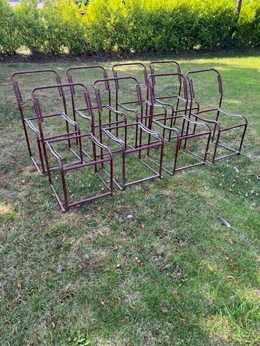 Vintage stacking school chair - vintage,