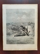 ANTIQUE LITHOGRAPH-SAMSON