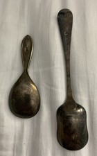 2 Silver plate Spoons One