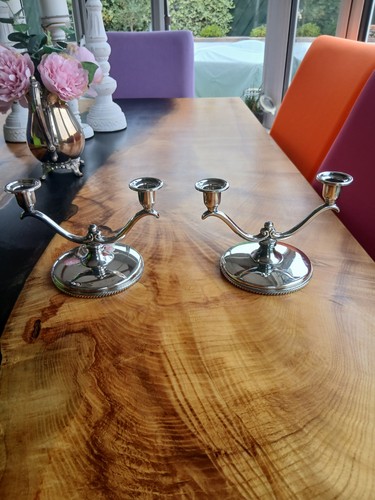 Pair vintage oneida silver - of,