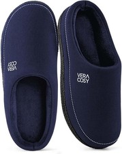 Men's Cosy Knit Slipper Comfortable Memory Foam Indoor House Shoes with Non-slip